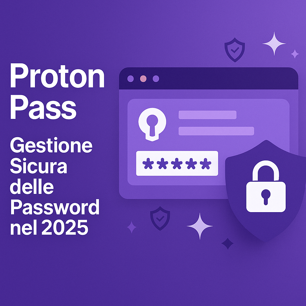 Interfaccia utente di Proton Pass nel 2025, evidenziando la crittografia end-to-end e la protezione della privacy.